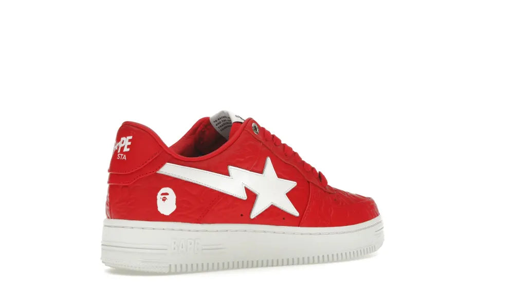 A Bathing Ape Bape Sta Low #3 Line Camo Red