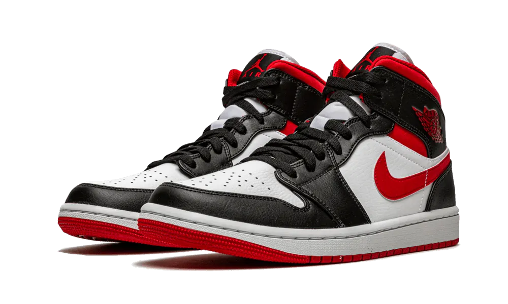 Jordan 1 Mid Gym Red Black White