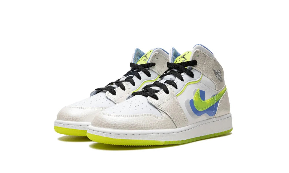 Jordan 1 Mid SE Warped Swoosh (GS)