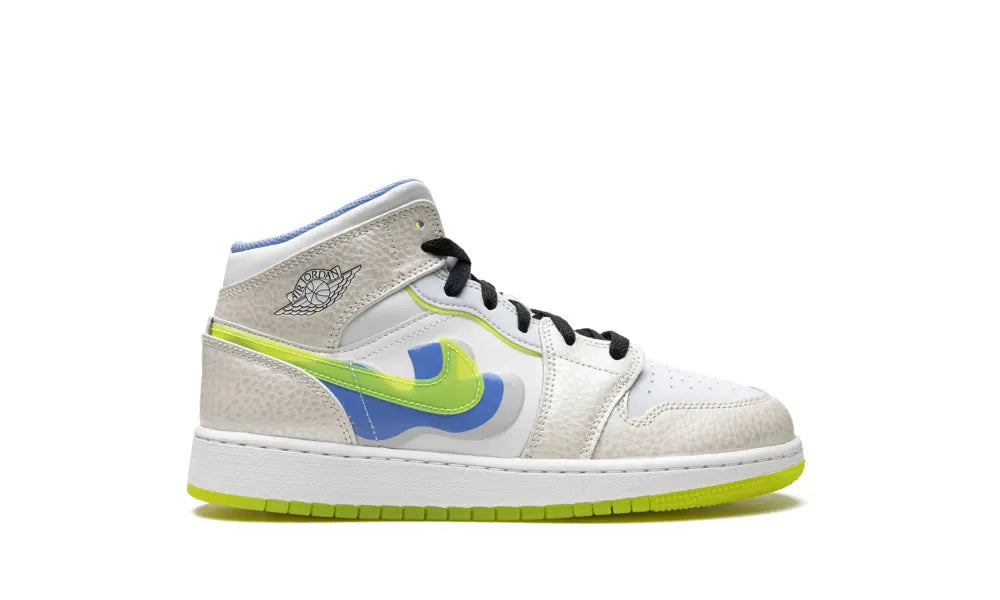 Jordan 1 Mid SE Warped Swoosh (GS)