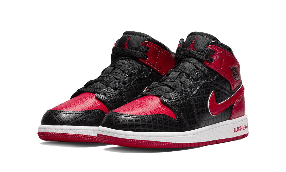 Jordan 1 Mid Bred Text (GS)