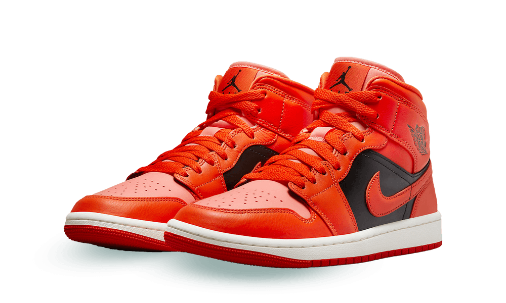 Jordan 1 Mid SE Rush Orange Crimson Bliss (W)