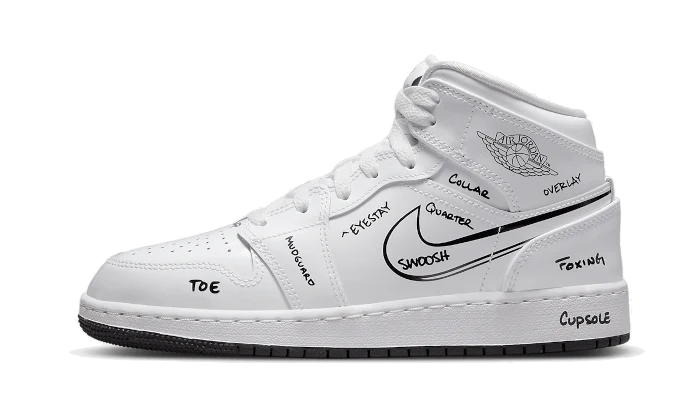 Jordan 1 Mid Schematic (GS)
