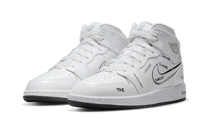 Jordan 1 Mid Schematic (GS)