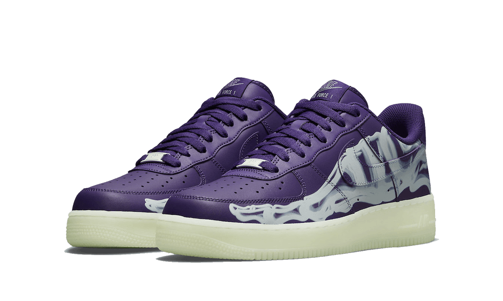 Nike Air Force 1 Low '07 QS Purple Skeleton Halloween