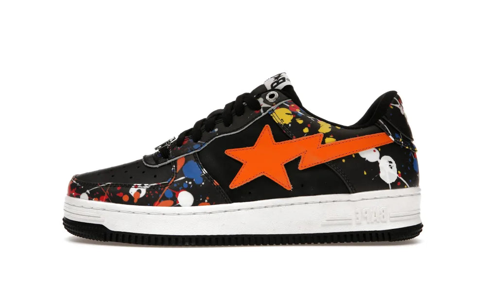 A Bathing Ape Bape Sta Paint Splatter Black