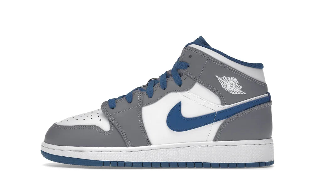 Jordan 1 Mid True Blue Cement (GS)