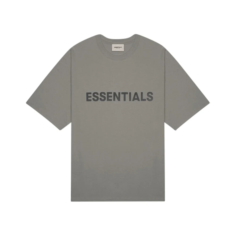 Fear of God Essentials 3D Silicon Applique Boxy T-Shirt Gray Flannel/Charcoal