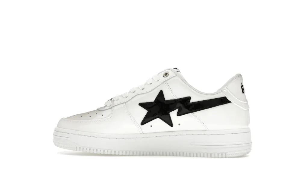 A Bathing Ape Bape Sta #2 White Patent