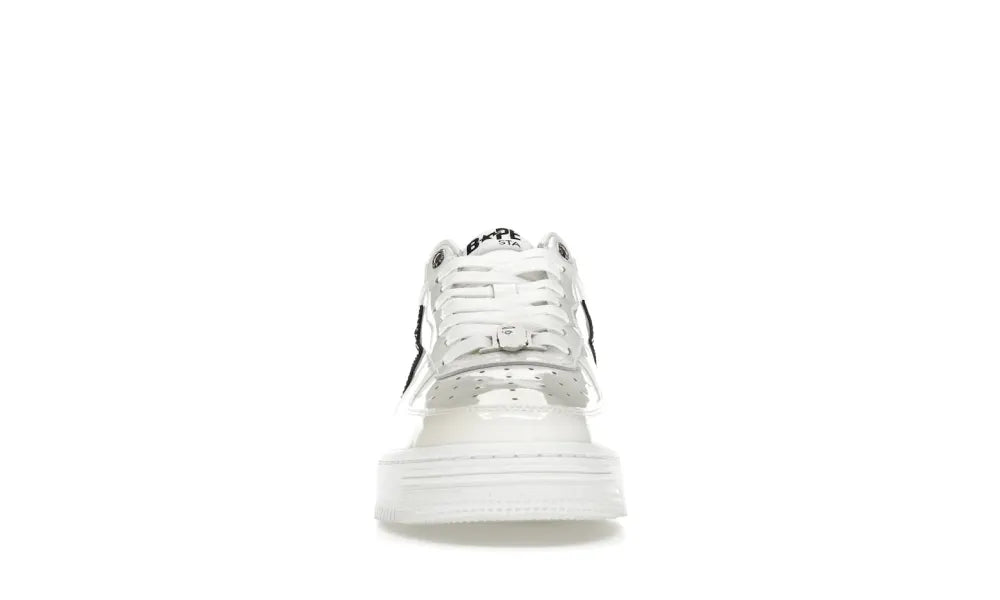 A Bathing Ape Bape Sta #2 White Patent