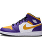 Jordan 1 Mid Lakers (2022) (GS)