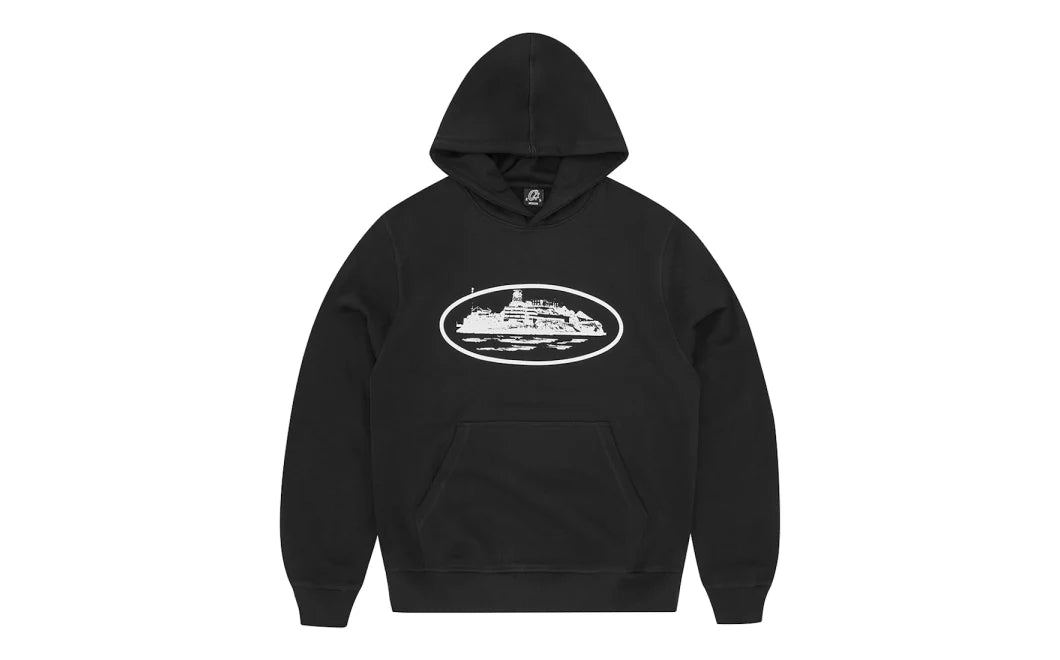 Corteiz Alcatraz Hoodie Black