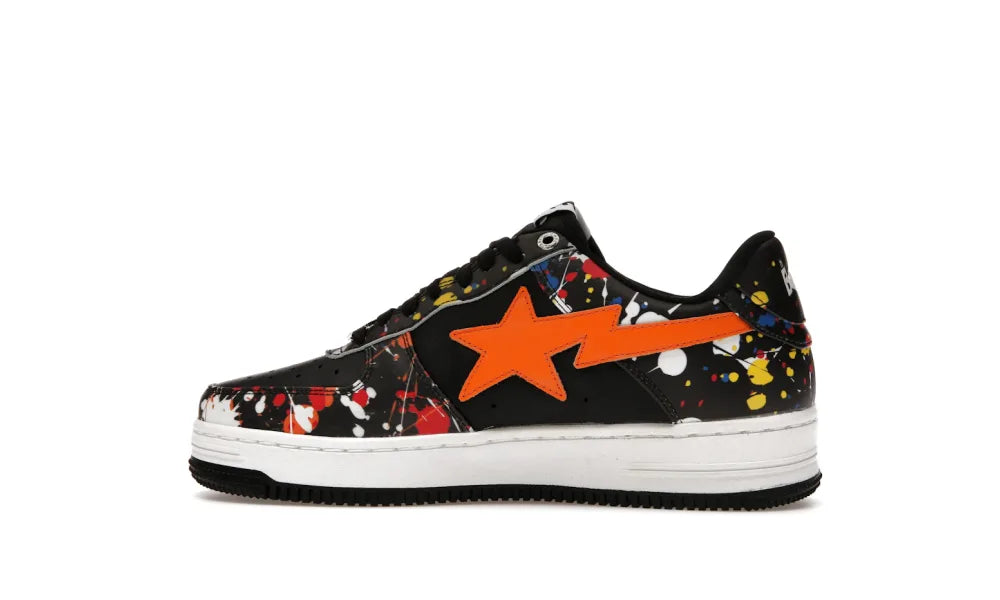 A Bathing Ape Bape Sta Paint Splatter Black