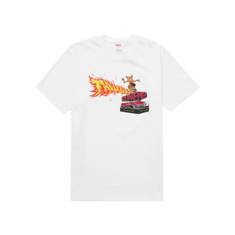 Supreme Thrasher Back Tail Tee White