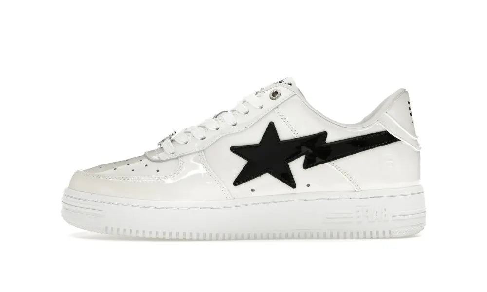 A Bathing Ape Bape Sta #2 White Patent