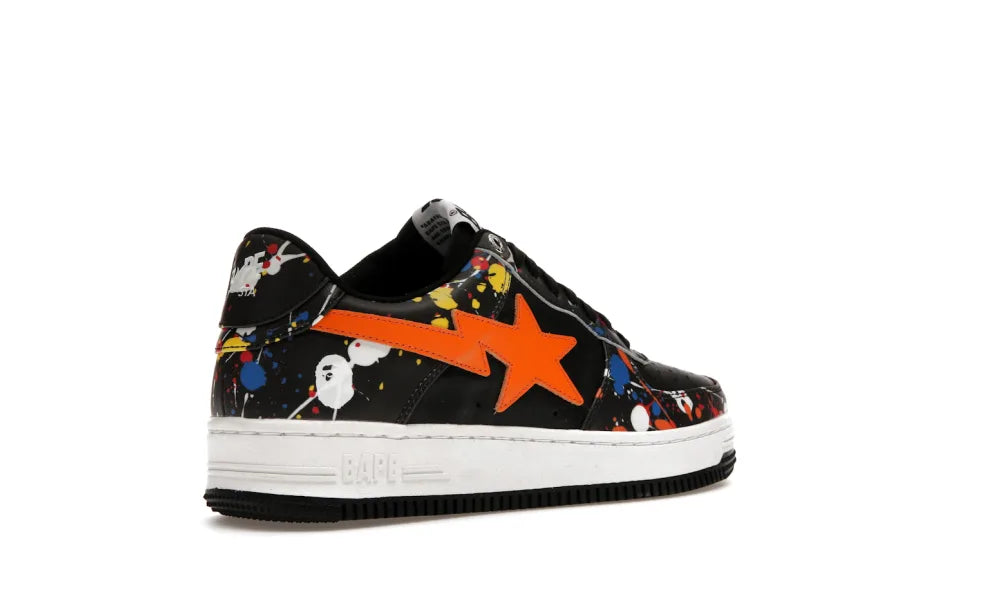 A Bathing Ape Bape Sta Paint Splatter Black