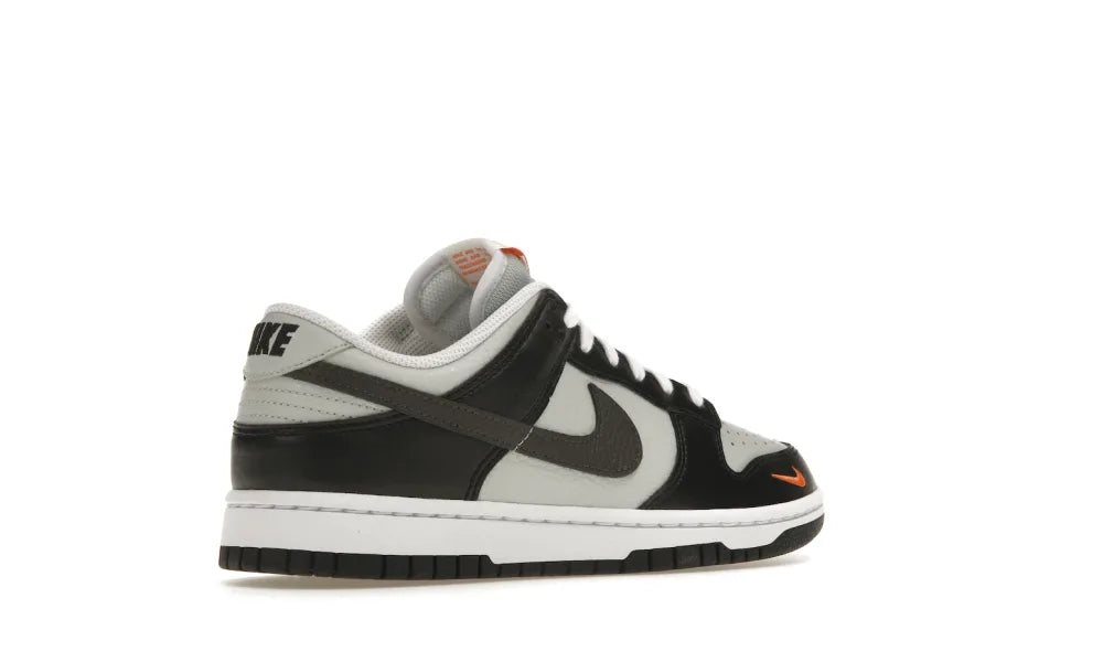 Nike Dunk Low Black Total Orange Mini Swoosh