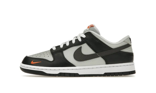 Nike Dunk Low Black Total Orange Mini Swoosh