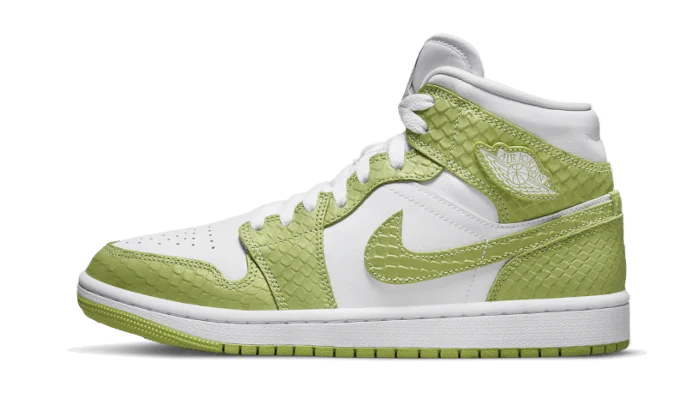 Jordan 1 Mid Green Python (W)