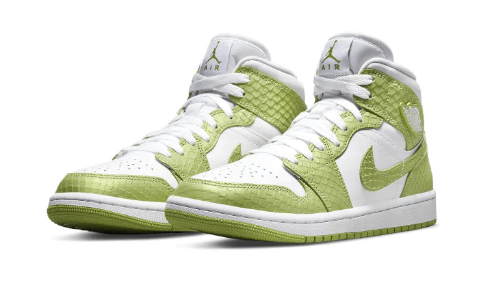 Jordan 1 Mid Green Python (W)