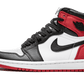 Jordan 1 Retro High Satin Black Toe (W)