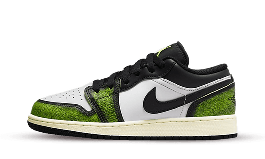 Jordan 1 Low Wear Away Electric Green (GS)