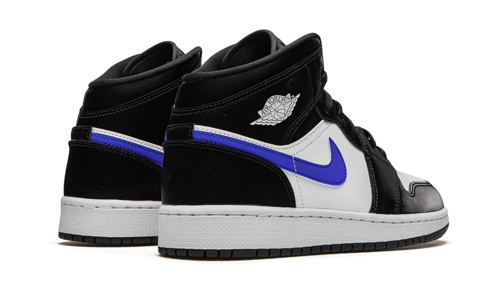 Jordan 1 Mid Black Racer Blue White (GS)