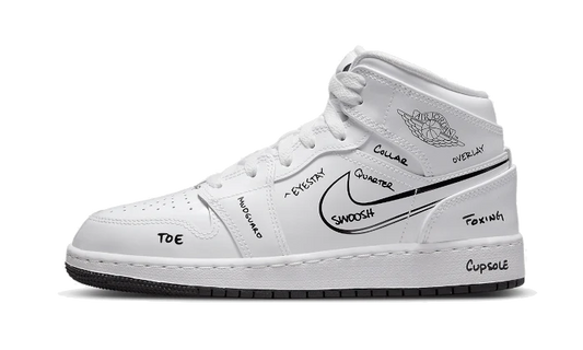 Jordan 1 Mid Schematic (GS)