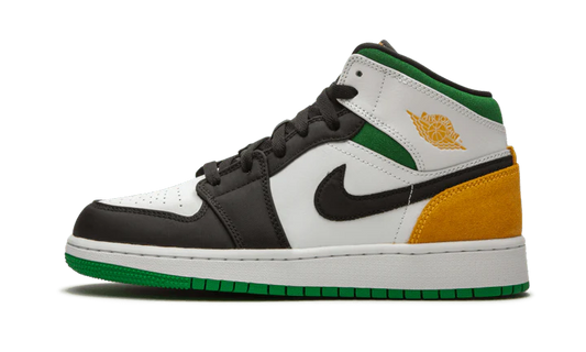 Jordan 1 Mid SE White Laser Orange Lucky Green (GS)