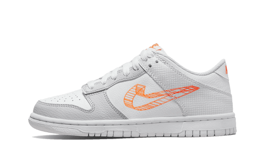 Nike Dunk Low SE 3D Swoosh Pure Platinum Total Orange (GS)